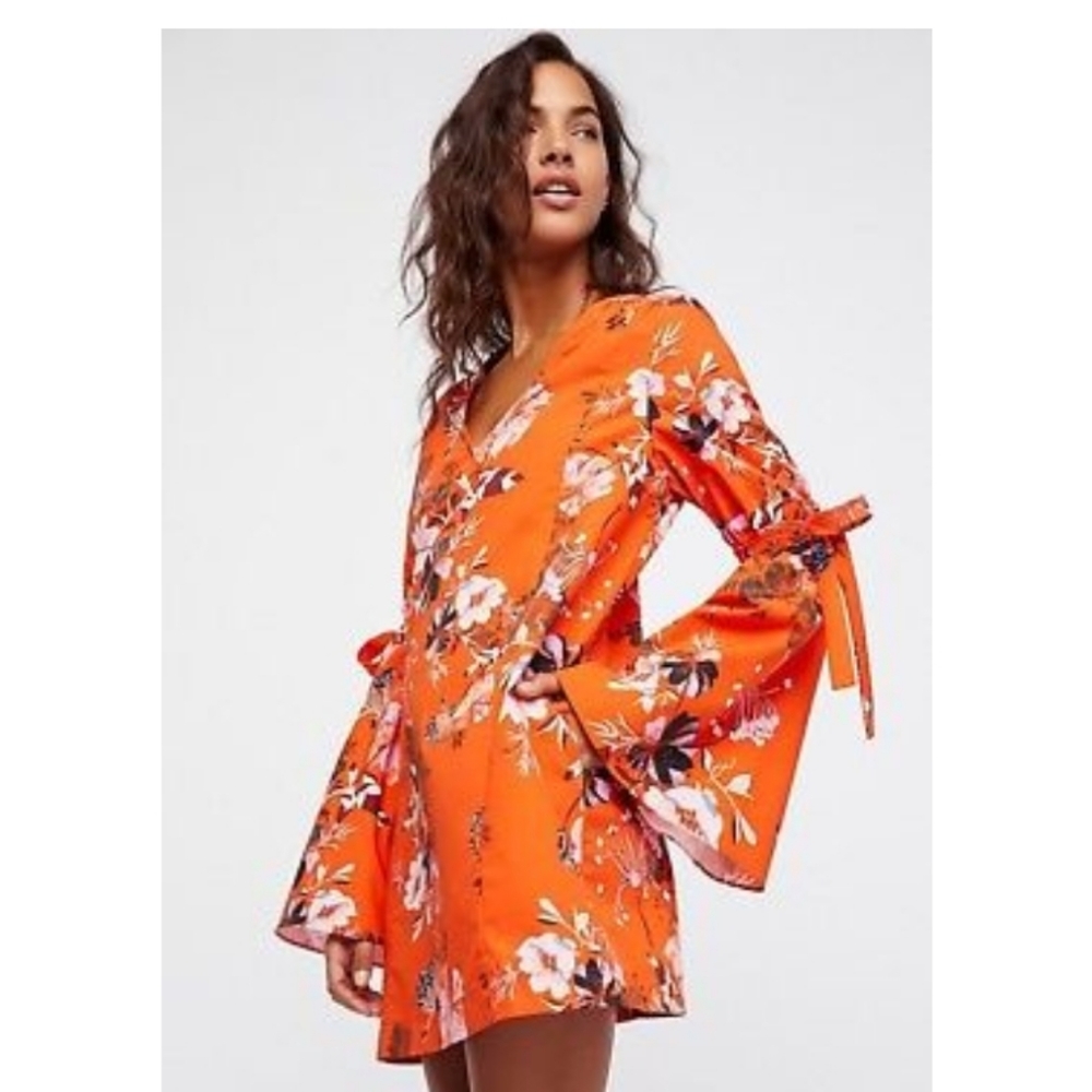 Free People Lover of Mine bell sleeve dress